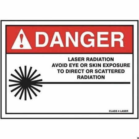 ACCUFORM ANSI DANGER SAFETY SIGN LASER MRAD032VS MRAD032VS